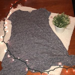 Dark blue/grey short sleeve t-shirt dress